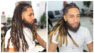 Locs To Wicks Transformation  Dreads By Val Tuffcuts [upl. by Enelie765]