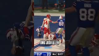 JOSH ALLENS CLUTCH TD Bills QB Scores Game Winning Rushing TD NFL Shorts mustsee trending [upl. by Tobiah]