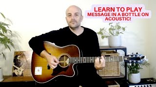 Message in a Bottle Guitar Lesson [upl. by Earazed]