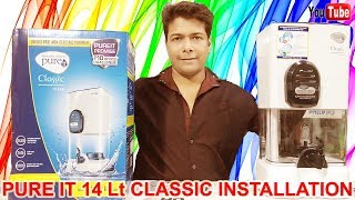 Pureit Classic 14 L Water Purifier Installation And Unboxing 2019  Full Step By Step Video Guide [upl. by Grosz]