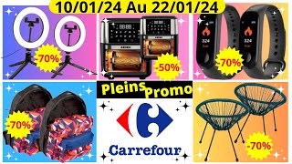 Catalogue Carrefour Bons Plans De La Semaine Du 100124 Au 220124 [upl. by Teerpnam]