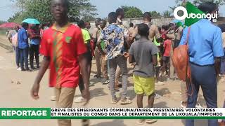 Greve des enseignants communautaires prestataires volontaires et finalistes du Congo [upl. by Abbot]