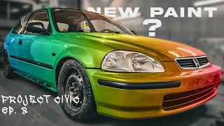 MY CIVIC IS FINALLY PAINTED 😄 [upl. by Inavoig588]