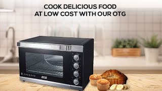 AMERICAN MICRONIC®49 Litre Oven Toaster Griller 230C Max Temperature 2000W Power with Rotisserie [upl. by Kceb]