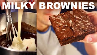 Condensed milk and browned butter brownies [upl. by Lilias]