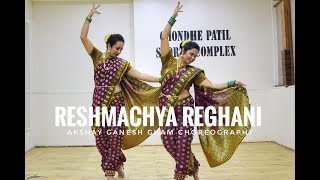 Reshmachya Reghani  Lavani Dance Choreography  folk dance  Akshay Gham Choreography [upl. by Airdnaid]