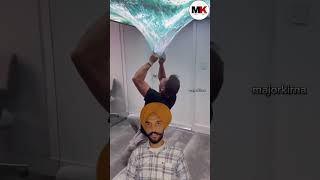 Stretch ceiling stretch stretching stretchceiling ceiling ceiling design viralshorts punjabi [upl. by Aisanahta]