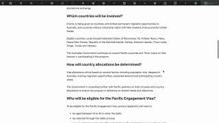 PACIFIC ENGAGEMENT VISA 192 [upl. by Ehudd]