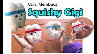 Cara Membuat Squishy Gigi  how to make Tooth Squishy [upl. by Dellora]