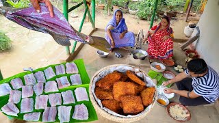 Fish Fry এভাবেই ভেটকি মাছ খেতে সবথেকে ভালো লাগে Vetki Fish Cutting [upl. by Landahl288]