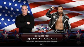 the great american bash spring   aj hawk vs adam cole [upl. by Shargel]