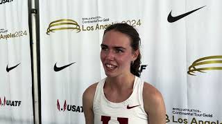 Maia Ramsden Runs 2ndFastest 1500m in NCAA History Just Misses Olympic Standard at LA Grand Prix [upl. by Bertsche]