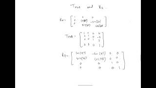 Determine the rotation matrix for a rotation of 45 degrees about the Y axis Followed by a rotation [upl. by Mirilla]