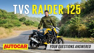 TVS Raider 125 review  Realworld test  Fuel economy features amp more  Road Test  Autocar India [upl. by Andy869]