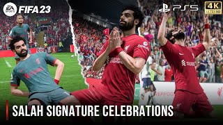 FIFA 23  Salah All Signature Celebrations  PS5™ 4K 60FPS [upl. by Win]