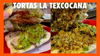 TORTAS LA TEXCOCANA  87 años de tradición y conservan su menú tortas frías [upl. by Aivatnahs]