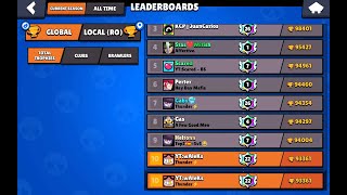 🔴 PUSH IN GLOBAL ZIUA 3  BRAWL STARS ROMANIA [upl. by Lorolla]