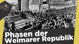 Phasen der Weimarer Republik von 19181933  Weimarer Republik Zusammenfassung einfach erklärt [upl. by Theobald]