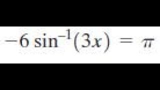 negative 6sin13x  pi [upl. by Shurlocke]