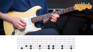 How to Connect the Pentatonic Scale Across the Whole Fretboard [upl. by Sirovart961]