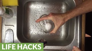 Quick trick to peel hardboiled eggs in seconds [upl. by Wallie640]