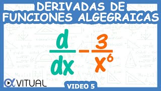 Derivadas de Funciones Algebraicas  Video 5 [upl. by Ettennat]