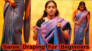 Saree Draping For Beginners  EASY HACKS  SD vlogs [upl. by Elsey]