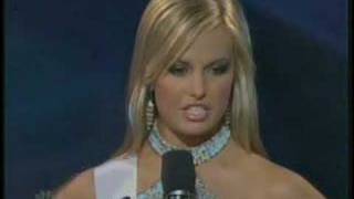 Miss Teen USA 2007  South Carolina answers a question [upl. by Alocin961]