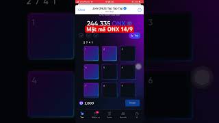 149 mật mã Onus tap tap tap nhận ngay 2000 token ONX  ONUS Tap2Earn Airdrop [upl. by Richardo]