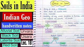 Soils in India UsaraampUrvara  Types AlluvialLateriteRedBlack Soil  Lec 18  An Aspirant [upl. by Akinyt]