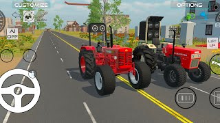 Indian Vehicles 3d Game Tractor game Swaraj Mahindra Dumper Jcb androidgame truck [upl. by Cynde821]