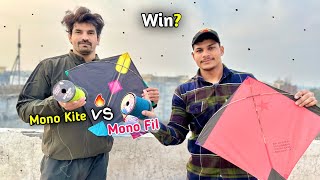 Mono Fil vs Mono Kite who is best  Kite Cutting  Kite Flying [upl. by Kenleigh]