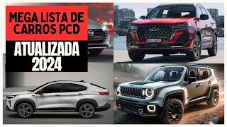 Lista Completa com TODOS os Carros PCD em 2024 [upl. by Peters]