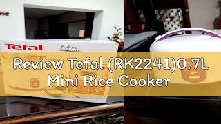 Review Tefal RK224107L Mini Rice Cooker [upl. by Attiuqihc]