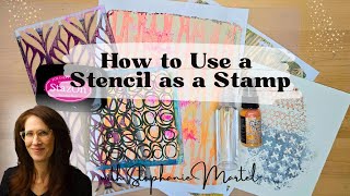 How To Use A Stencil As A Stamp [upl. by Haveman]