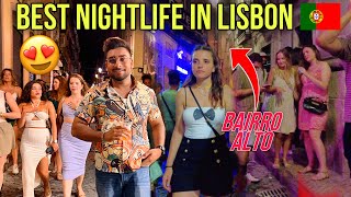 Best Nightlife In Lisbon Portugal  BAIRRO ALTO STREET  Indian In Portugal 🇵🇹 [upl. by Rovner]