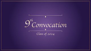 9th Convocation 2024 BML Munjal University [upl. by Rastus]