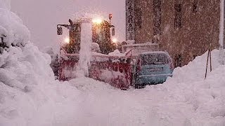 More than a metre of snow in Swiss Alps in 12 hours [upl. by Harac]