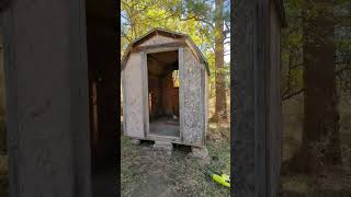 using a bagster to get rid of an old shed and some yard waste bagster shed demo mountainlife [upl. by Eecyaj595]