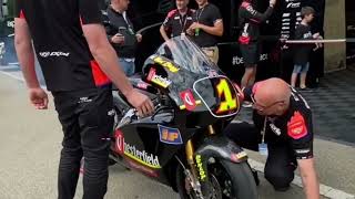 Max Biaggi Aprilia 250GP bike walk around [upl. by Edylc304]