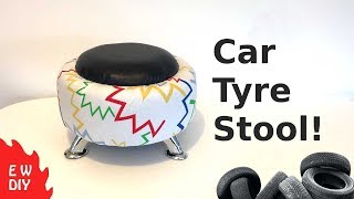 Car Tyre Stool [upl. by Meehahs]