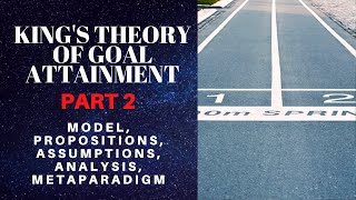 Kings Theory of Goal Attainment Part 2 Model Propositions Assumptions Analysis Metaparadigm [upl. by Nerual]