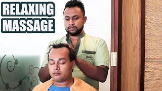 Best Head Massage at Colombo Airport Business Lounge Sri Lanka [upl. by Cargian]