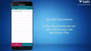 How to submit documents via SARS MobiApp [upl. by Tjader]