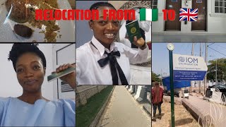 Relocation Vlog from 🇳🇬 to 🇬🇧  PRECAS interview  Medical appointment [upl. by Dyann]