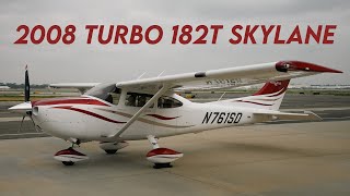 2008 Cessna Turbo 182T For Sale Flight to Flos Airport Cafe [upl. by Chloras356]