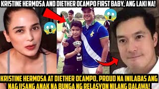 KRISTINE HERMOSA AND DIETHER OCAMPO INILANTAD ANG FIRST BABY NILA NA ITINAGO NG MATAGAL GRABE PALA [upl. by Eulalie370]