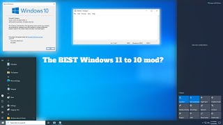 RT10 RTM The BEST Windows 11to10 Mod [upl. by Yrojram]