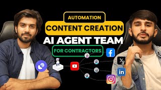 Build an AI Agent Social Media Team  For Contractors [upl. by Fasa]