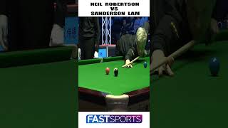 Neil Robertsons Enjoying Snooker Shots with Sanderson Lam in English Open  Fast Sports [upl. by Yssak]